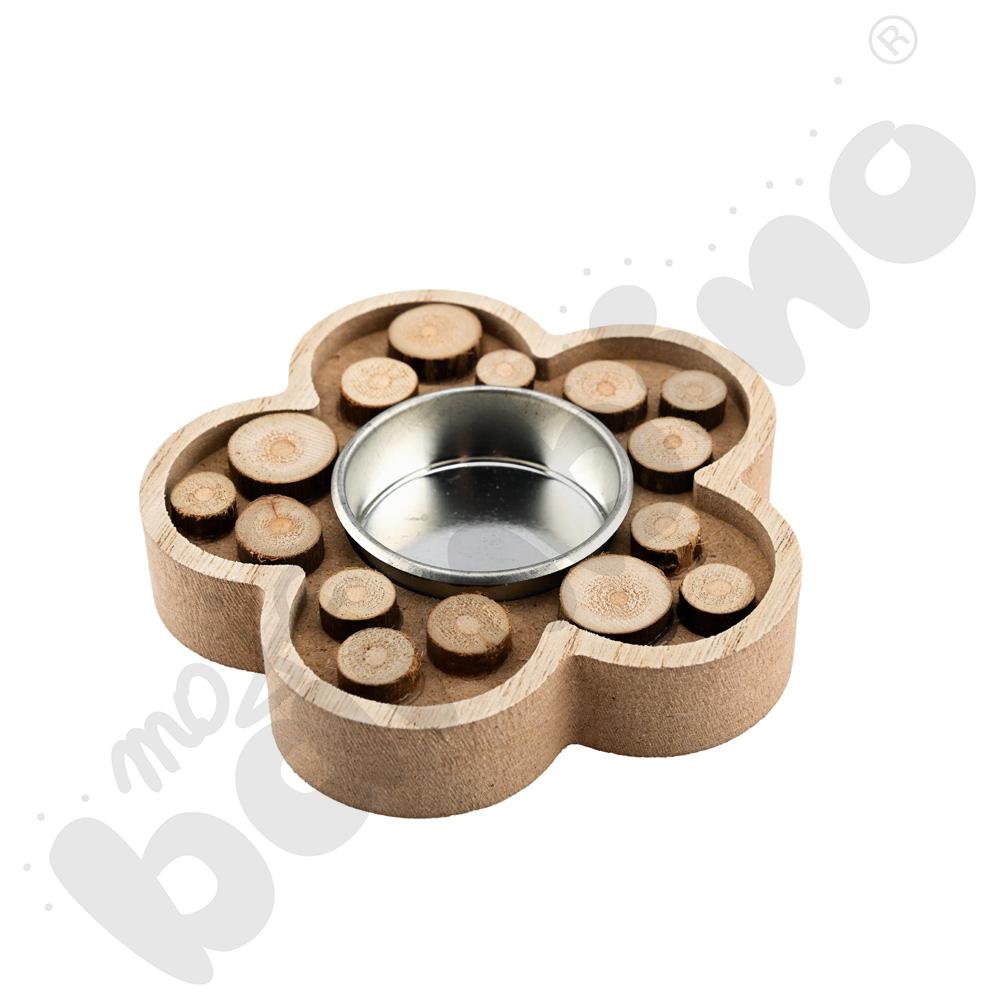 Świecznik - kwiatek - do ozdabiania