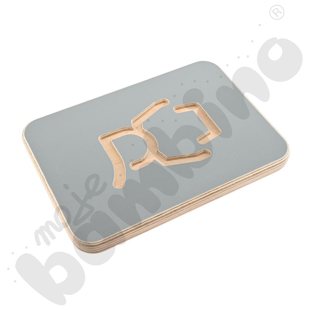 Tablice grafomotoryczne malucha - szare  - MED