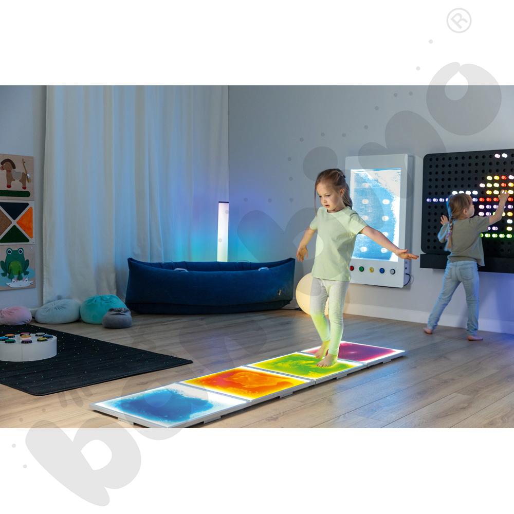 Podświetlany panel podłogowy, pomarańczowy