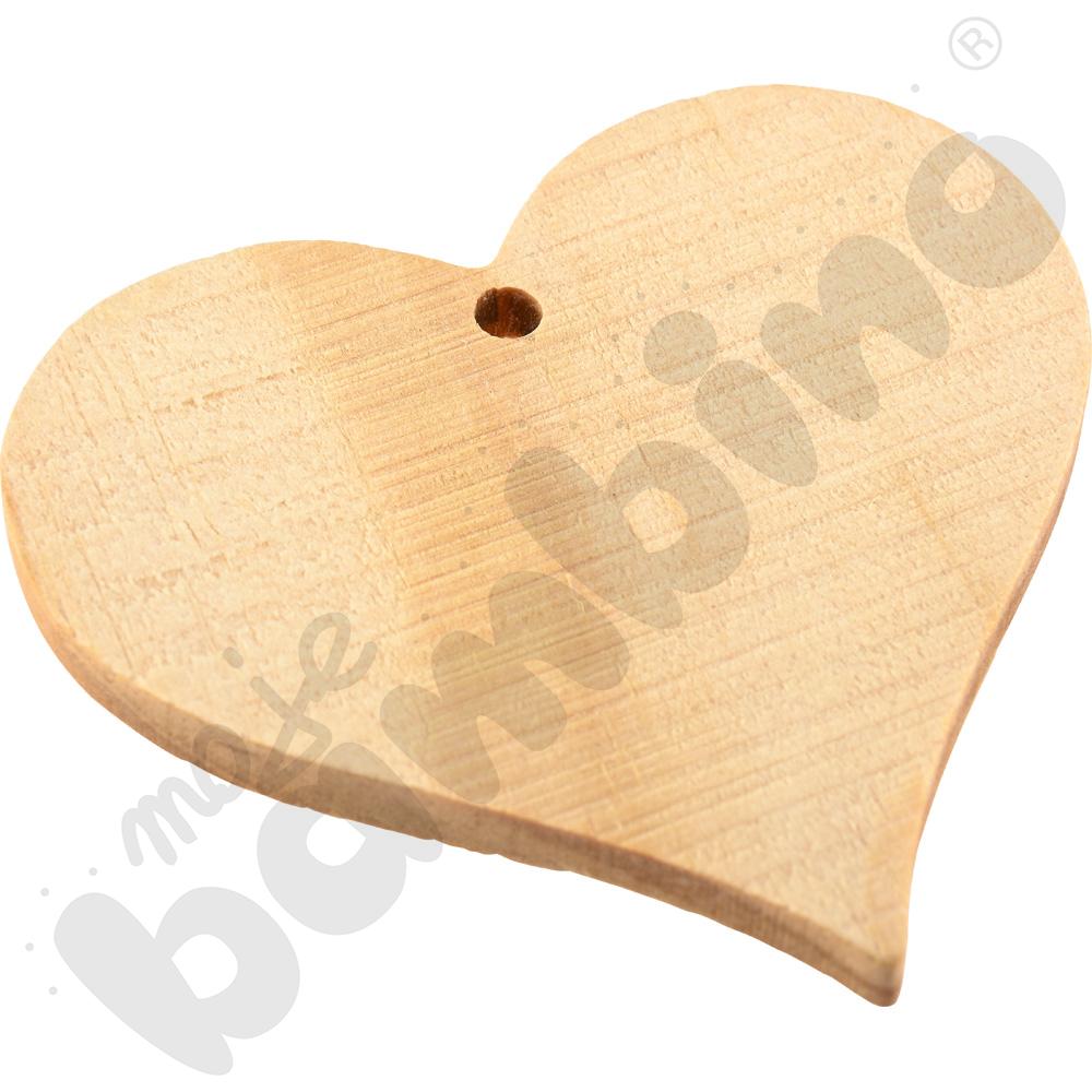 Drewniane serduszka, 20 szt.