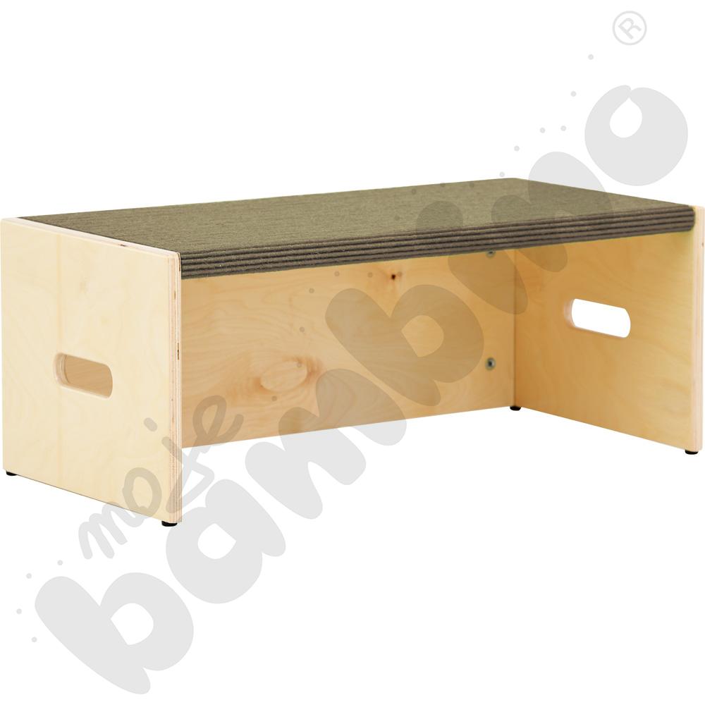 Podest prostokąt z wnęką, wys. 26 cm - jasnobrązowy