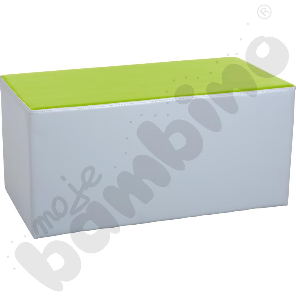 Siedzisko tapicerowane średnie, limonkowo-szare