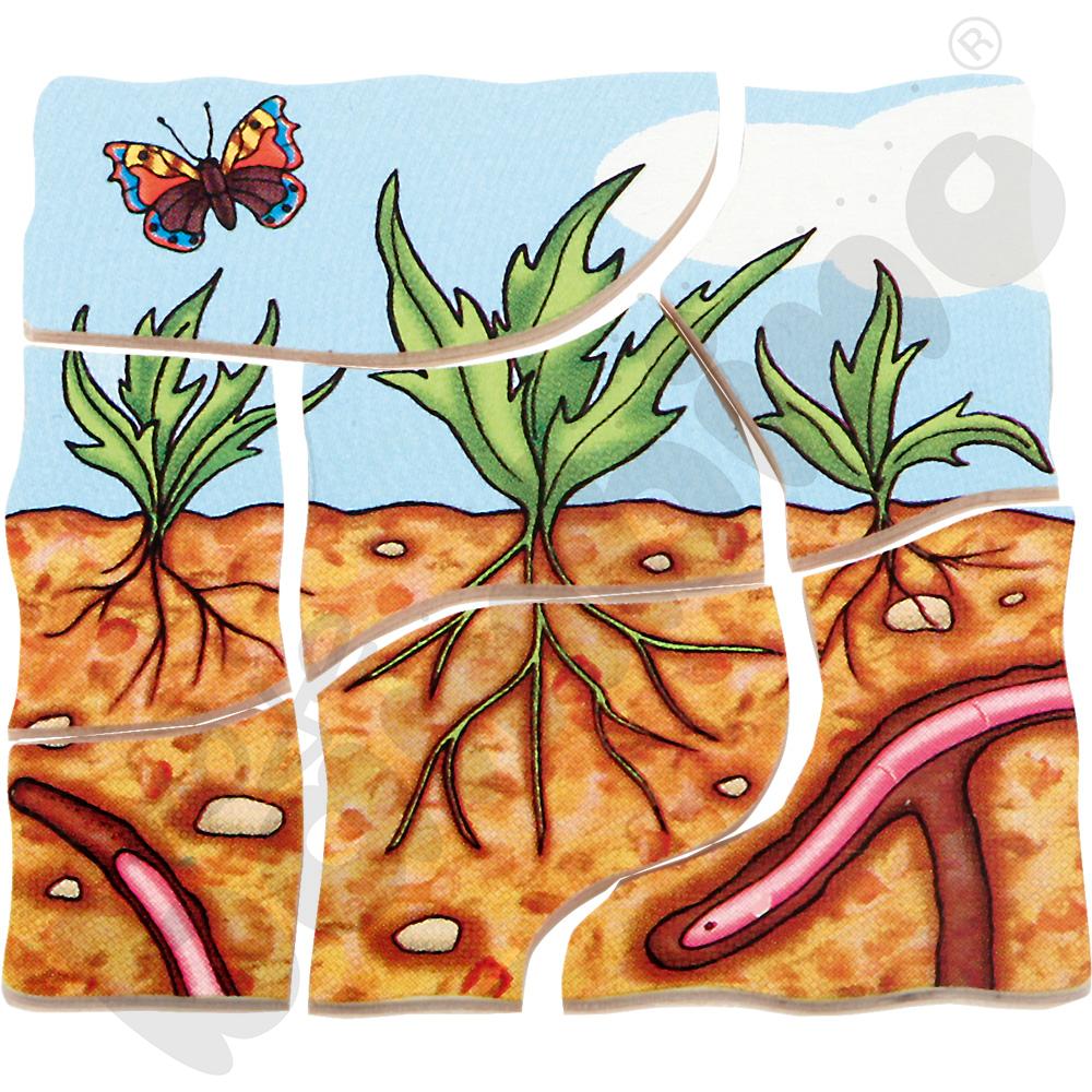 Edukacyjne puzzle warstwowe - marchew