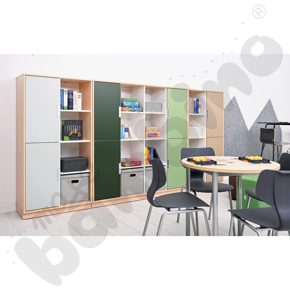 Quadro - regał XL z 3 przegrodami i 3 półkami - klon jasny