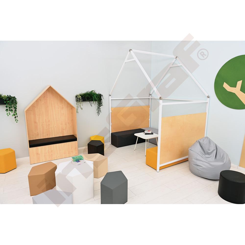 Domček Chillout, čierny matrac