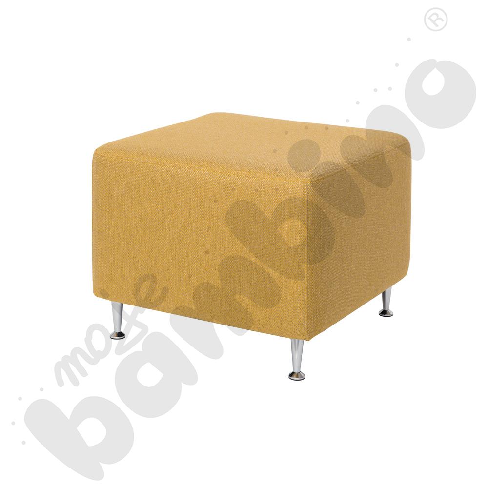 Pufa Kwadrat, musztardowa