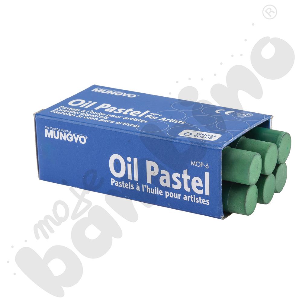 Pastele olejne 6 szt. ciemnozielone
