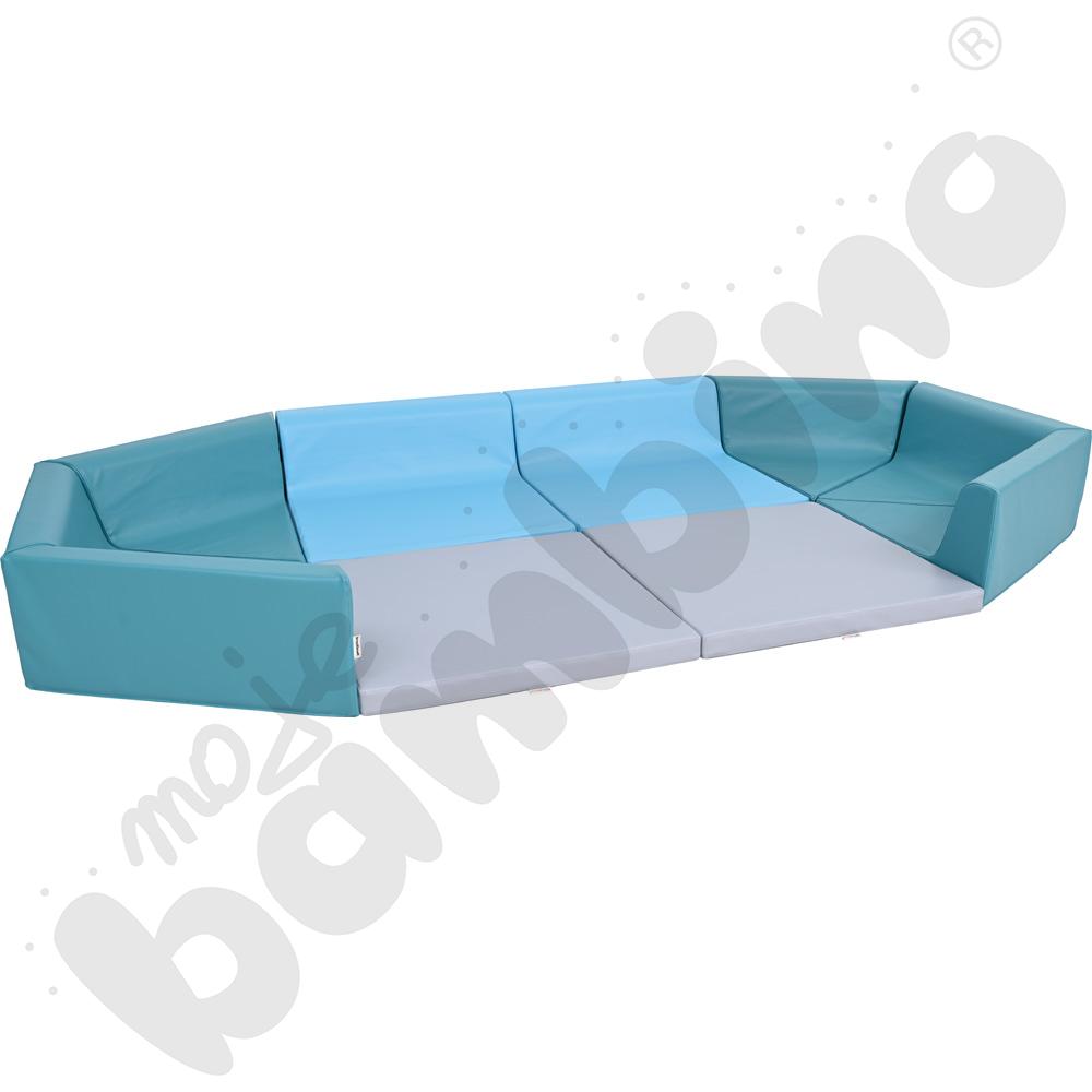 Materac kwadrat jasnoszary do kojca Siessta - MED