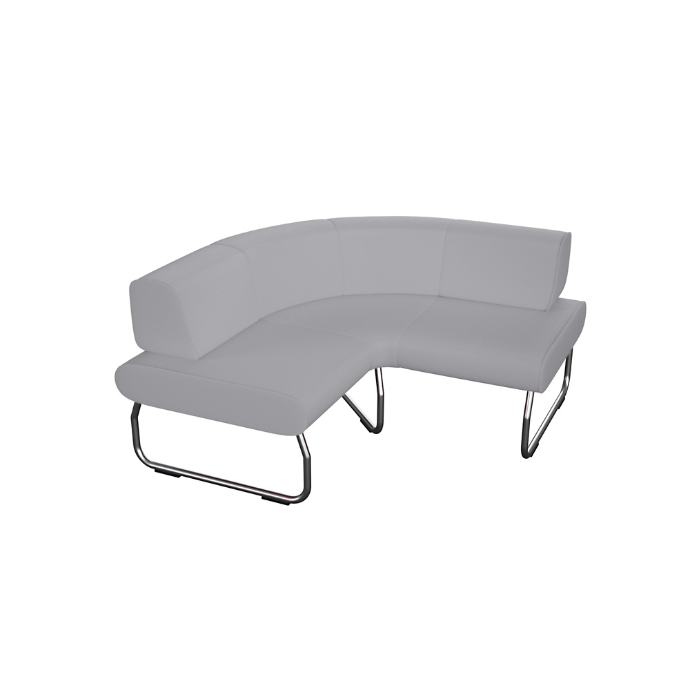 Modul Legvan 90-stupňový s vonkajšou opierkou, bledosivý