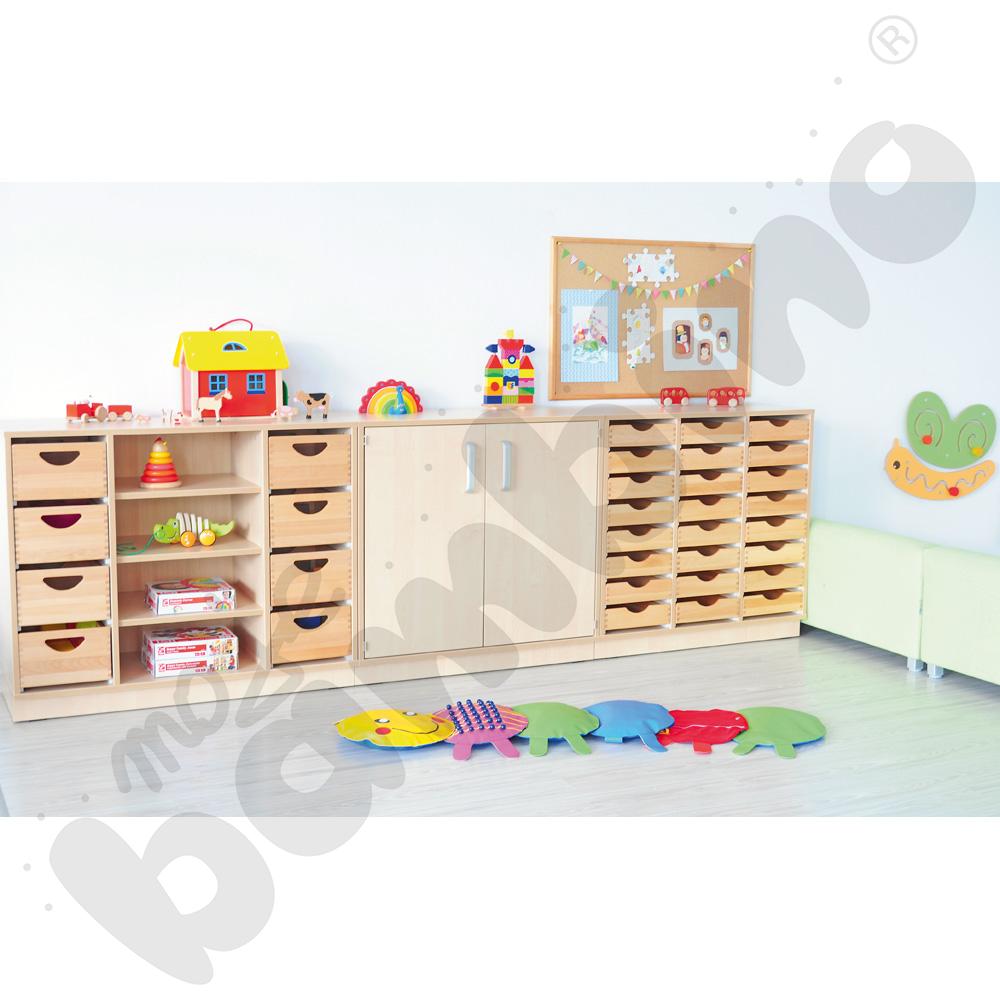 Szafka Flexi D z przegrodami na cokole