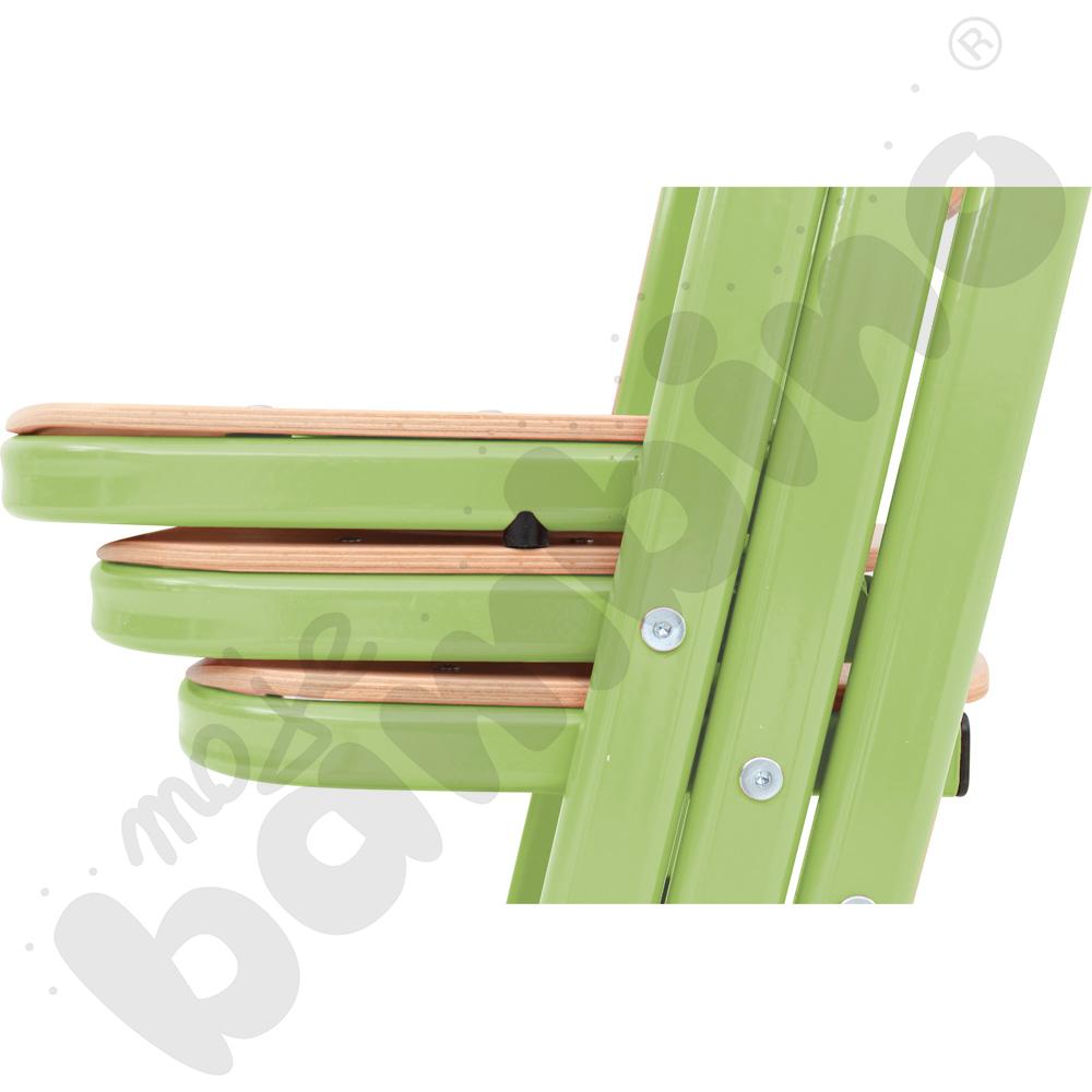 Krzesło T wzmocnione, z regulowaną wysokością, rozm. 5-6 łososiowe