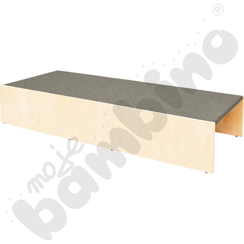 Podest z wnękami po bokach, wys. 30 cm - jasnoszary