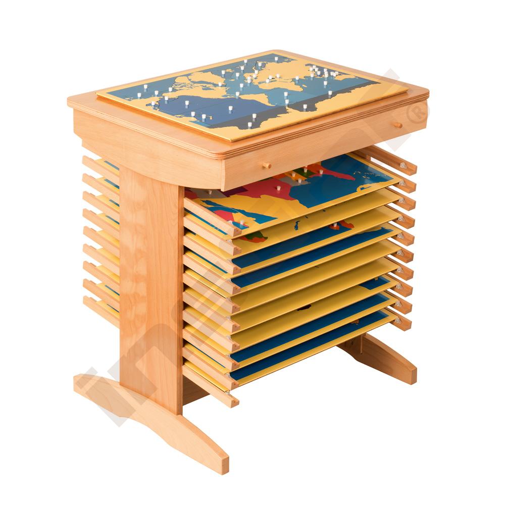 Stojan na mapy - Montessori puzzle