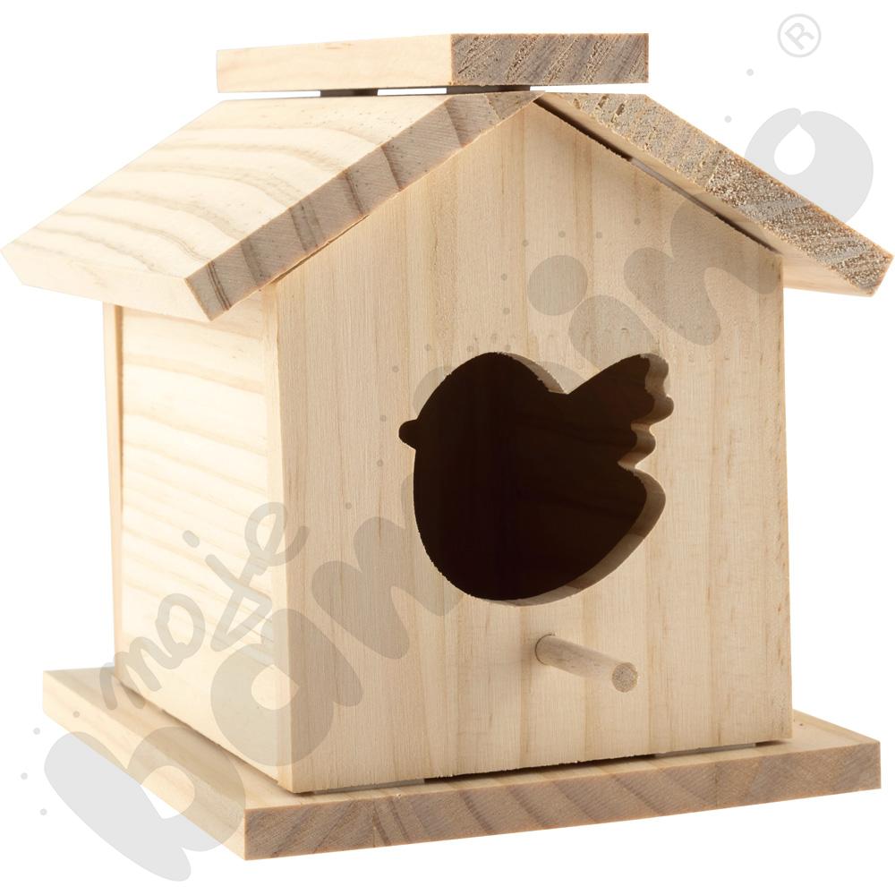 Domek dla ptaków do ozdabiania