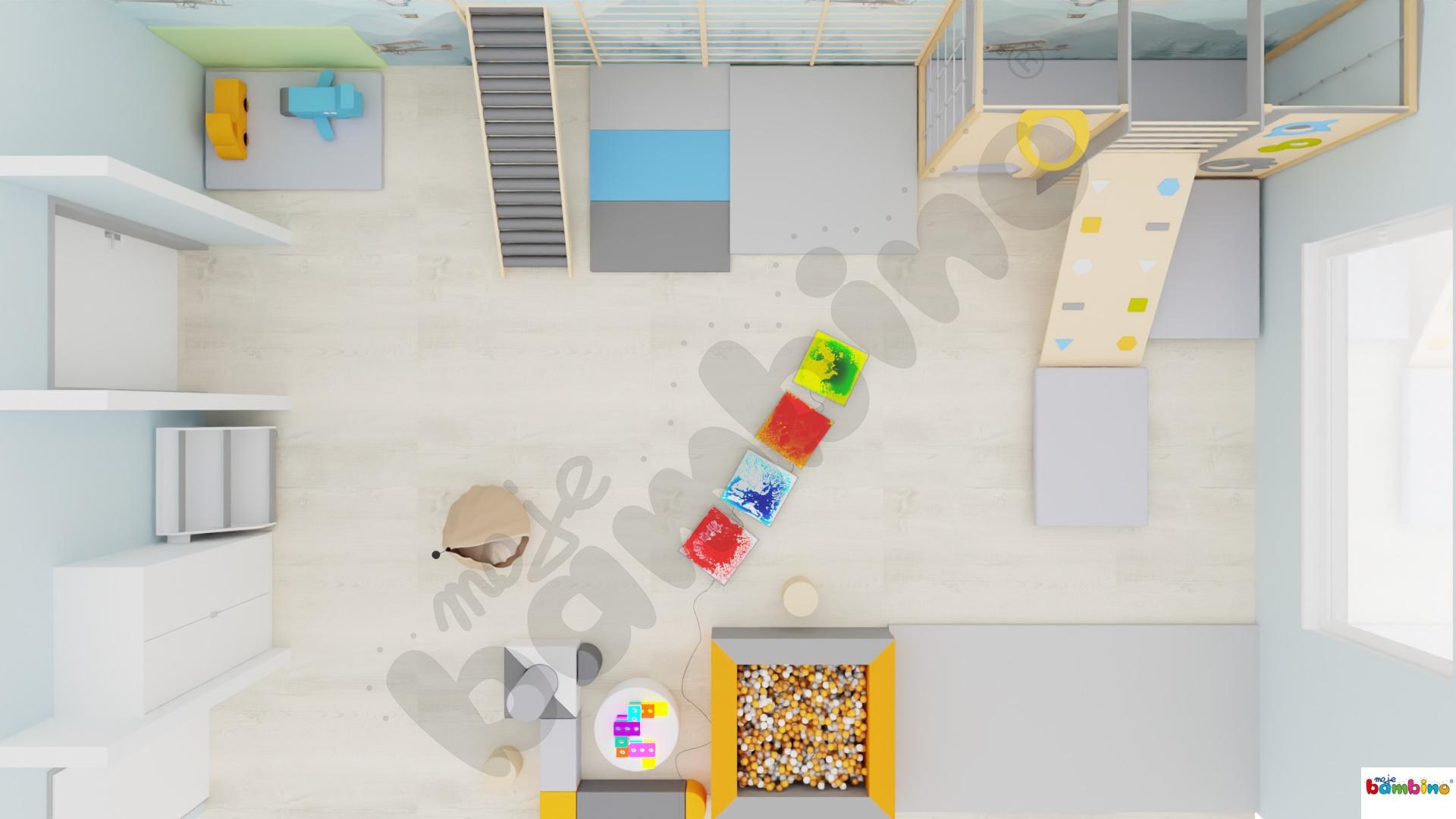 Sala gimnastyczna w przedszkolu