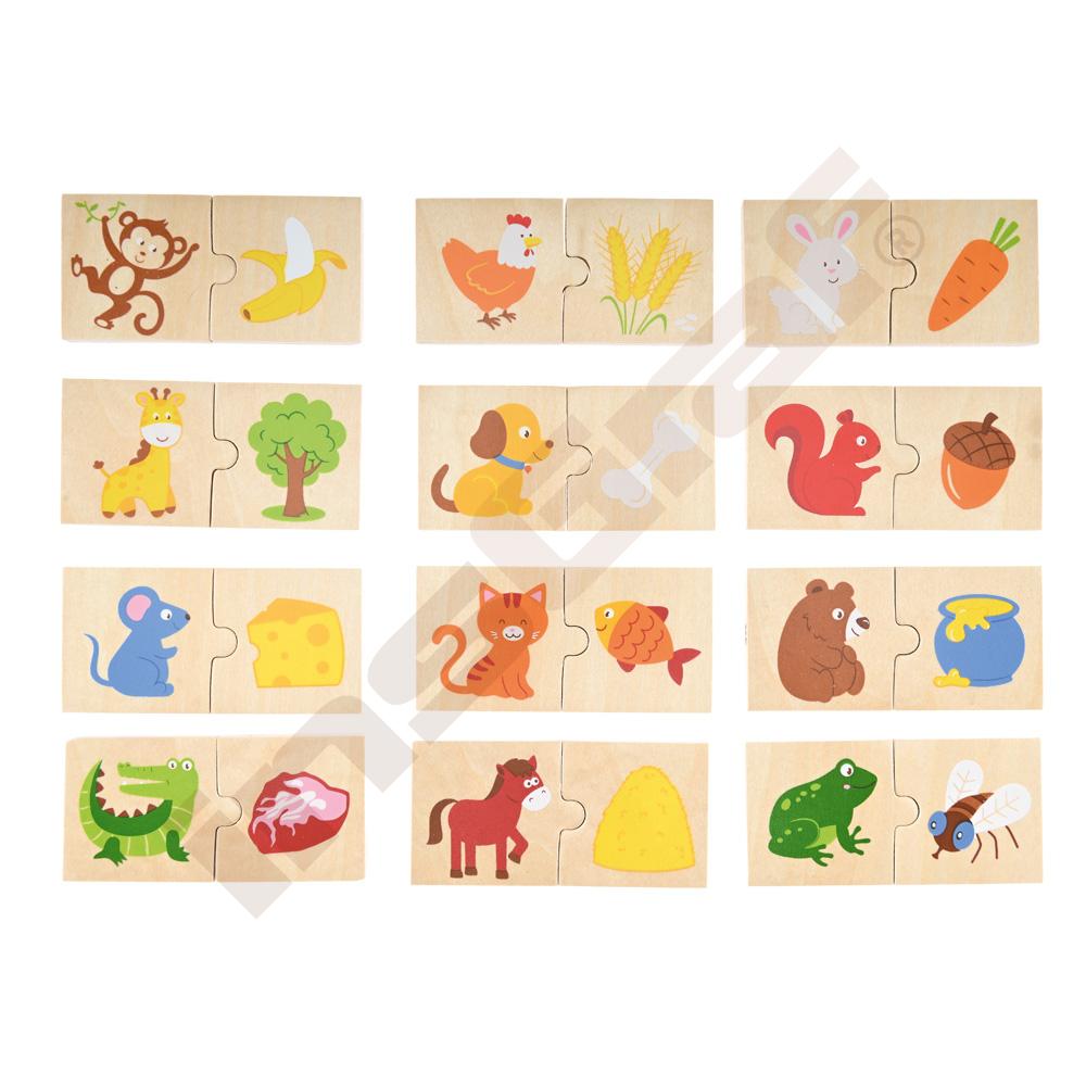 
Paarpuzzle - Wer isst was?
