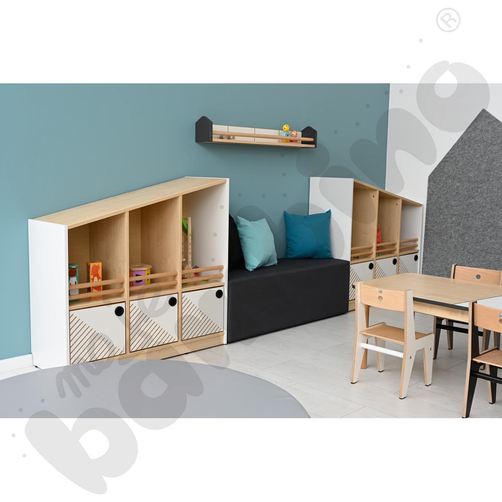 Szafka niska FLO prawa biała