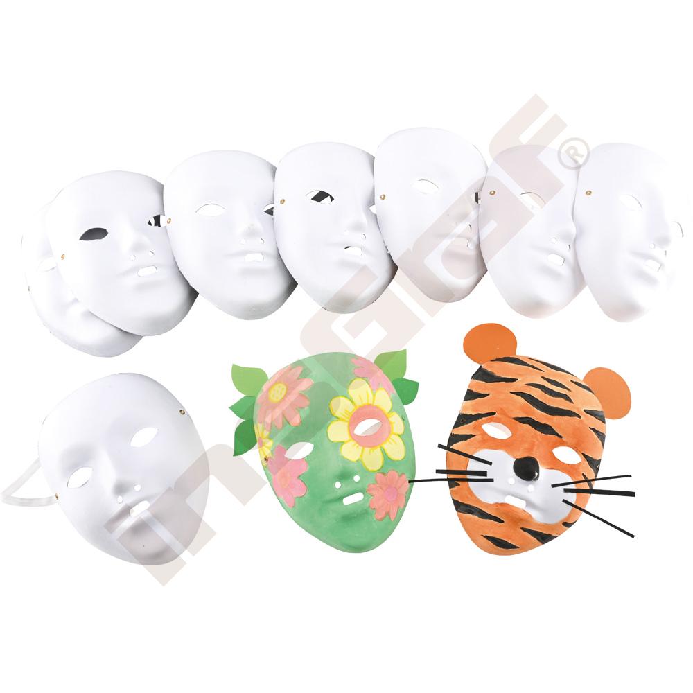 
Masken zum Selbstgestalten - Gesichter

