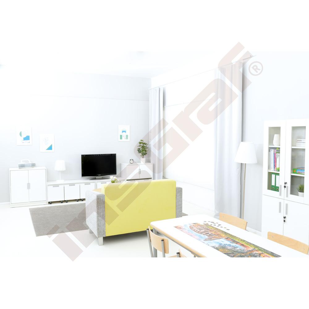 Quadro - skříňka M s 1 policí a soklem, bílá 
