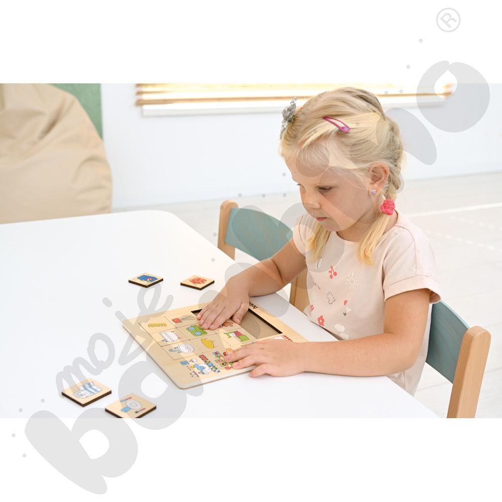 Puzzle logiczne - nasz dom