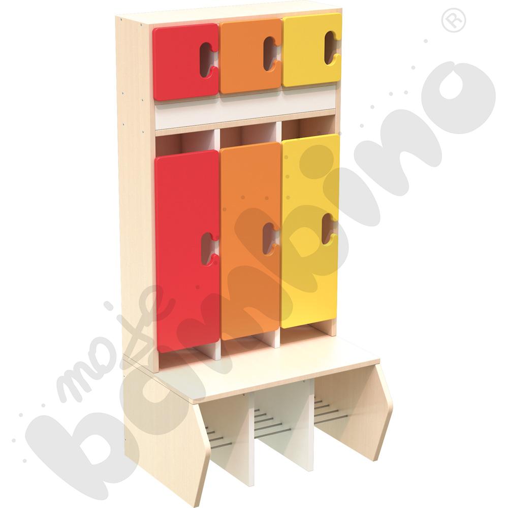 Szatnia Kameleon 3 - zestaw 5, klonowa skrzynia