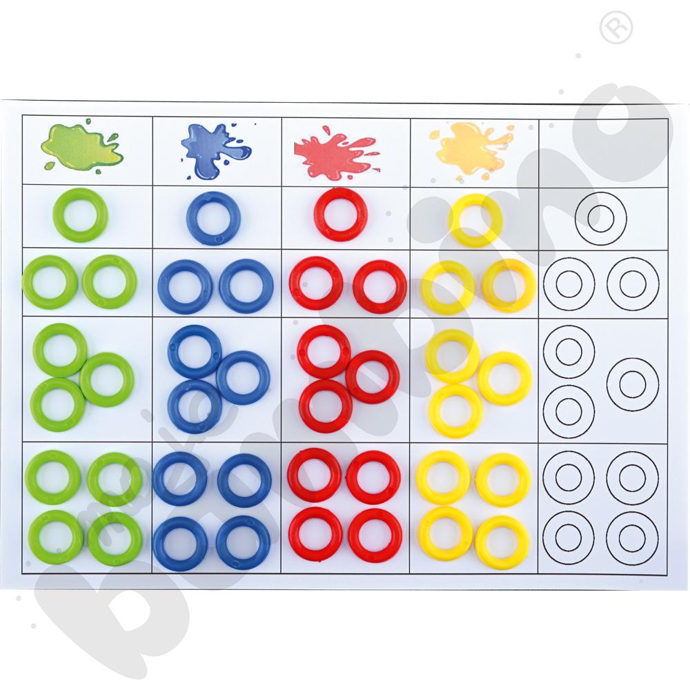 Mozaiki Maxi - zestaw edukacyjny, 9 kol.