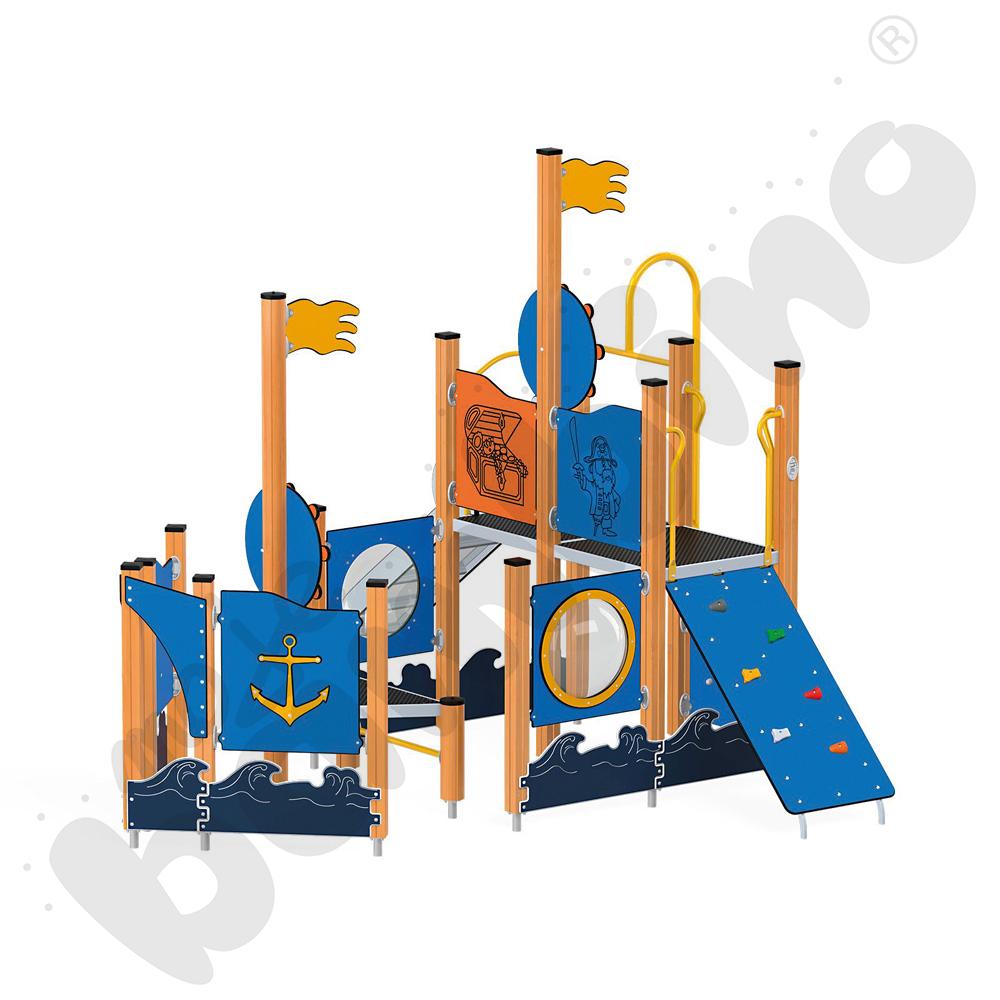 Quadro - zestaw 12466, drewniane słupy