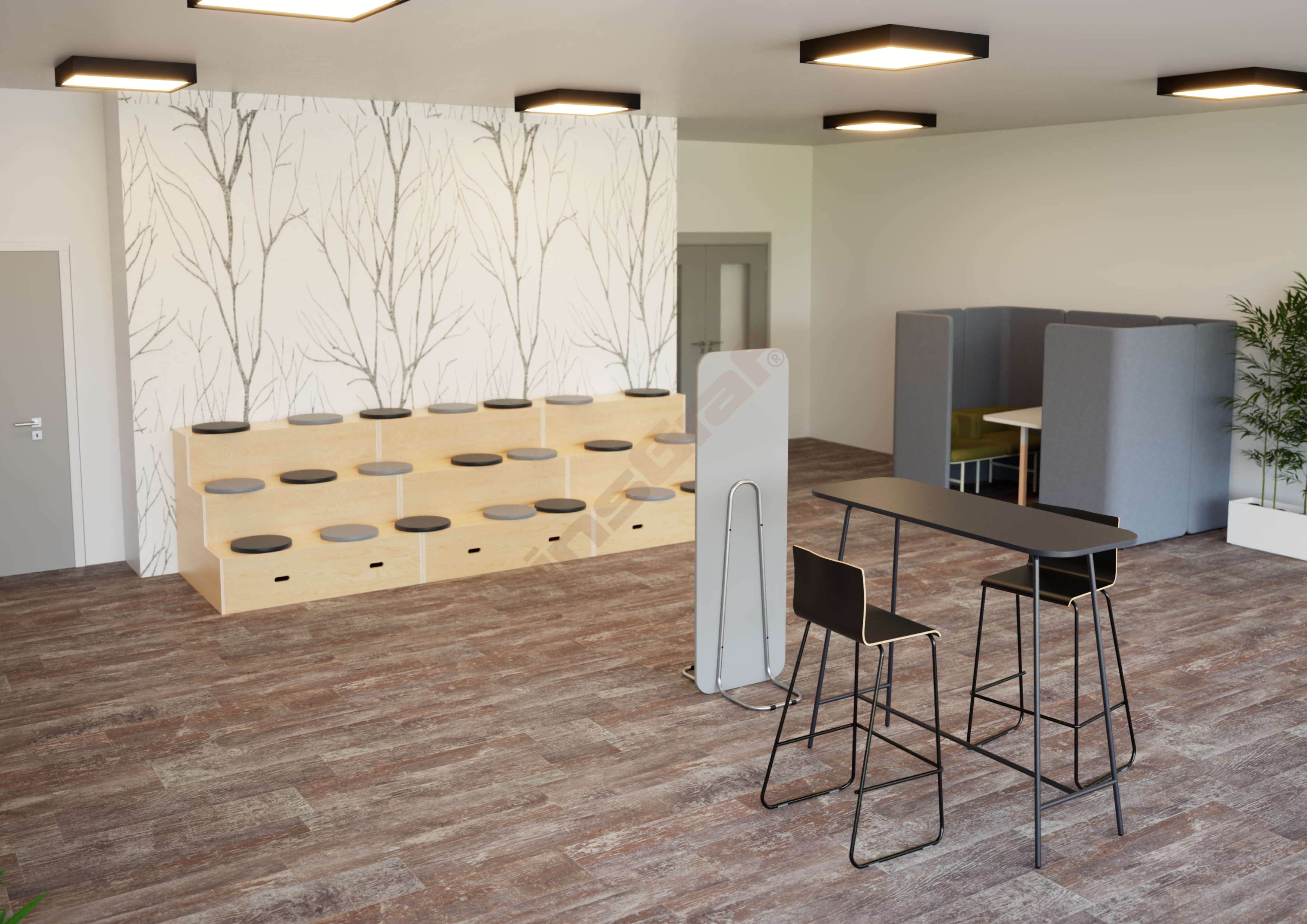Pausenraum mit Agora Meetingbox