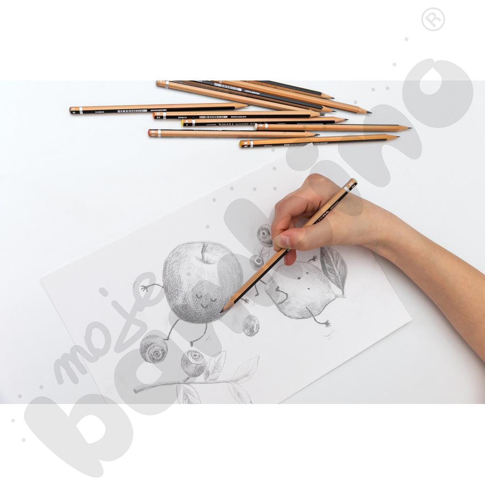 Ołówki o różnej twardości Lyra Graduate, 12 szt.