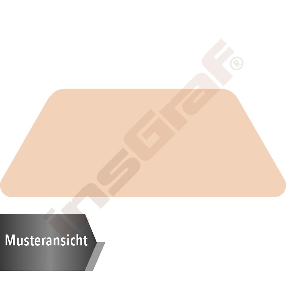 MILA Tisch 6 HPL, trapezförmig, Seite 160 cm, TH 76 cm - weiß