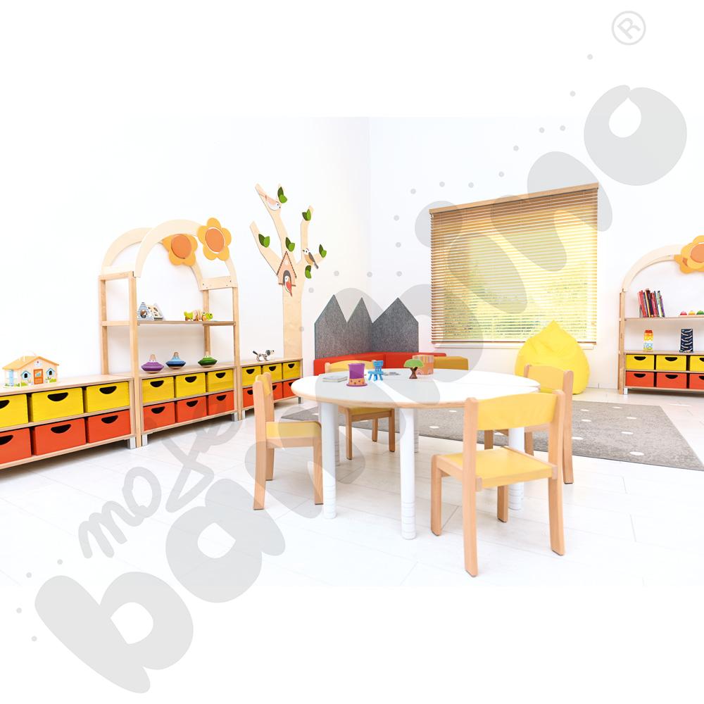 Krzesło Filipek PASTEL żółte, rozm. 2