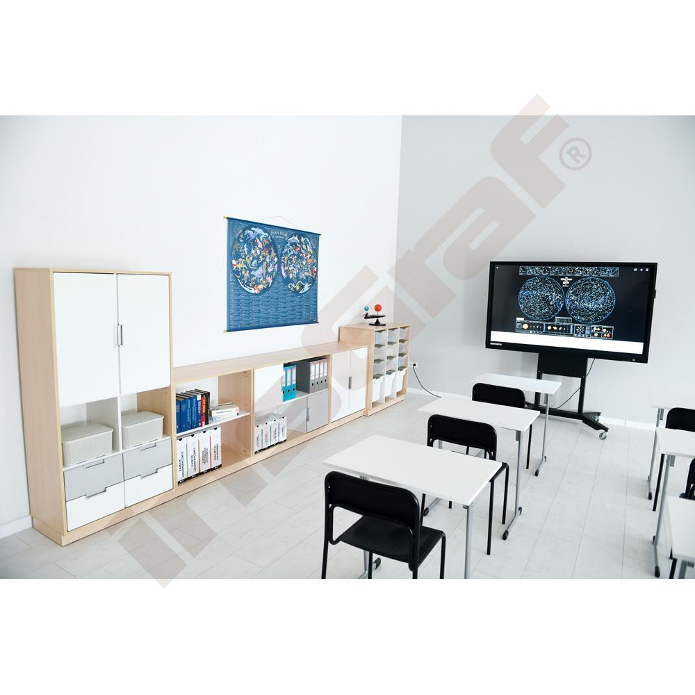 Quadro - sestava 180, dvířka 90°, korpusy světlý javor