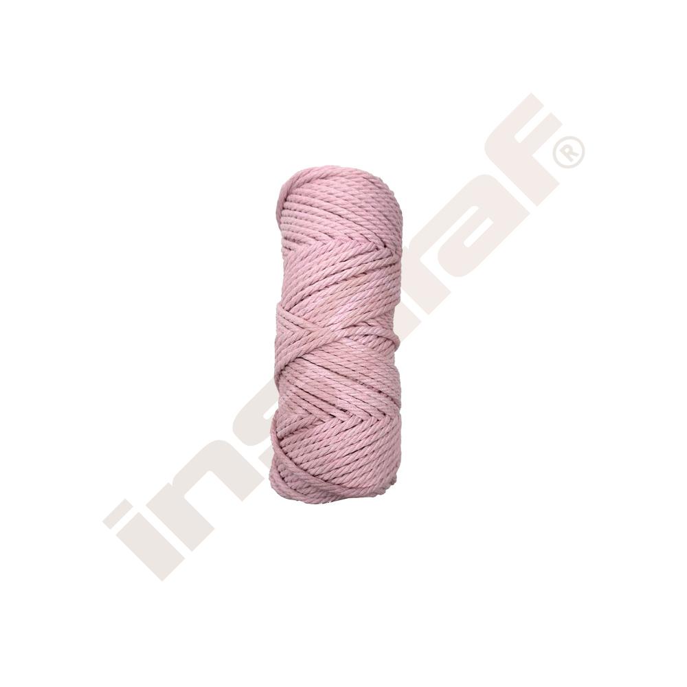 Makramee-Kordel, pastellrosa