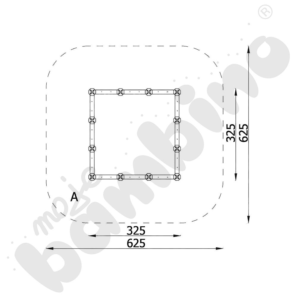 Piaskownica Verto 3x3 m