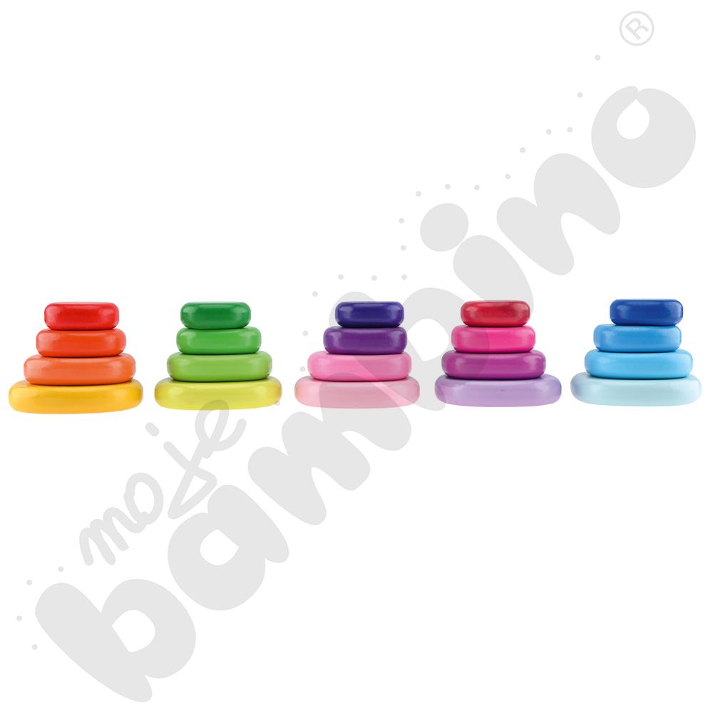 Kolorowe kamienie do ćwiczeń manualnych