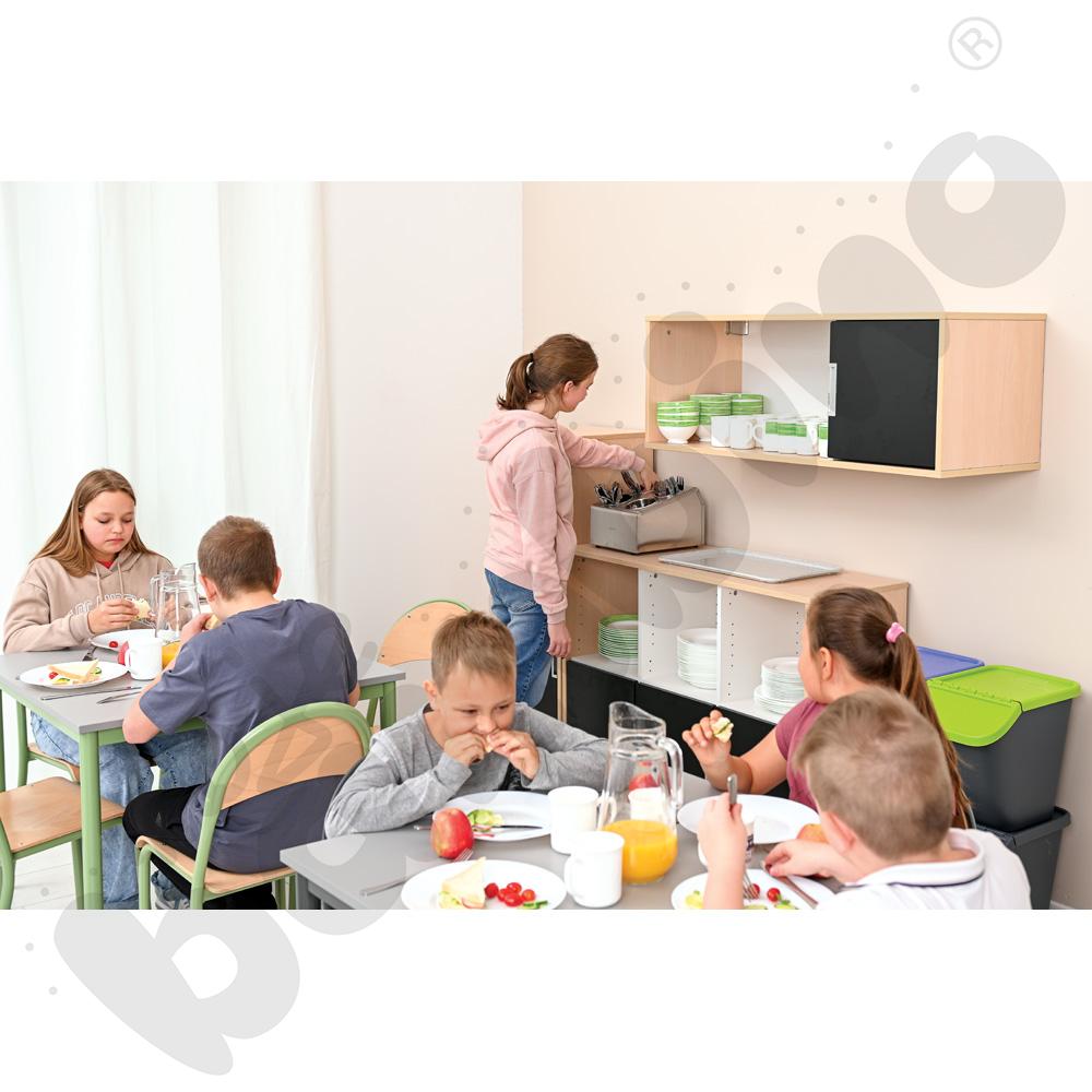 Quadro - szeroka szafka wisząca - prawa, klon jasny