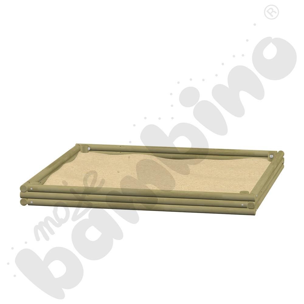 Piaskownica z bali 3 x 3