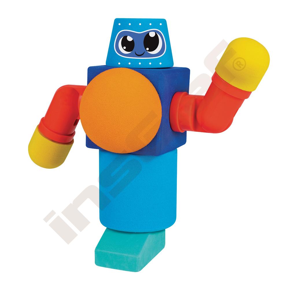 Blockaroo Robot - magnetické molitanové prvky, 10 prvků