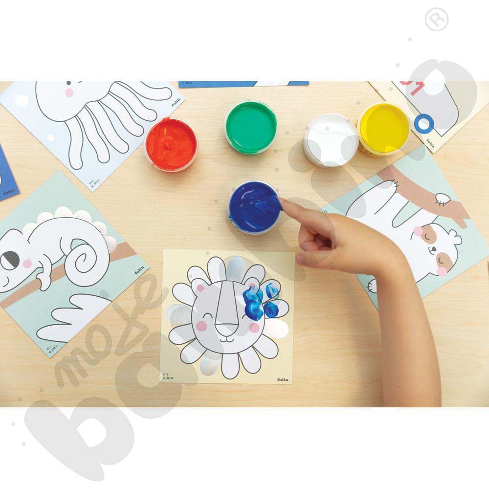 Farby do malowania palcami - Safari