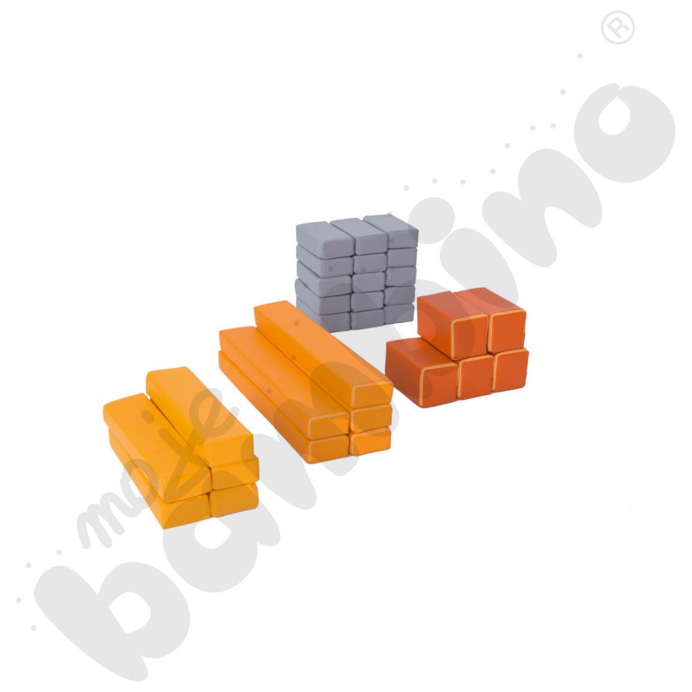 Super cegły - zestaw 30 klocków piankowych