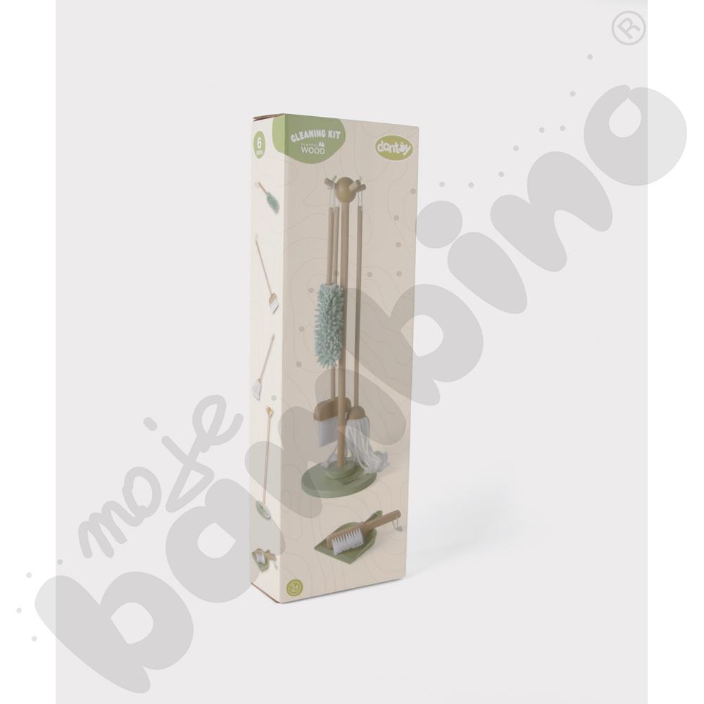 Zestaw do sprzątania, drewniany BIO