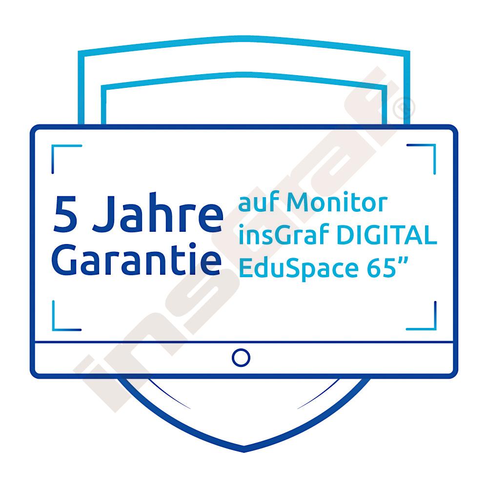 
5-Jahres-Garantie auf Monitor insGraf DIGITAL EDUSpace - 65 Zoll
