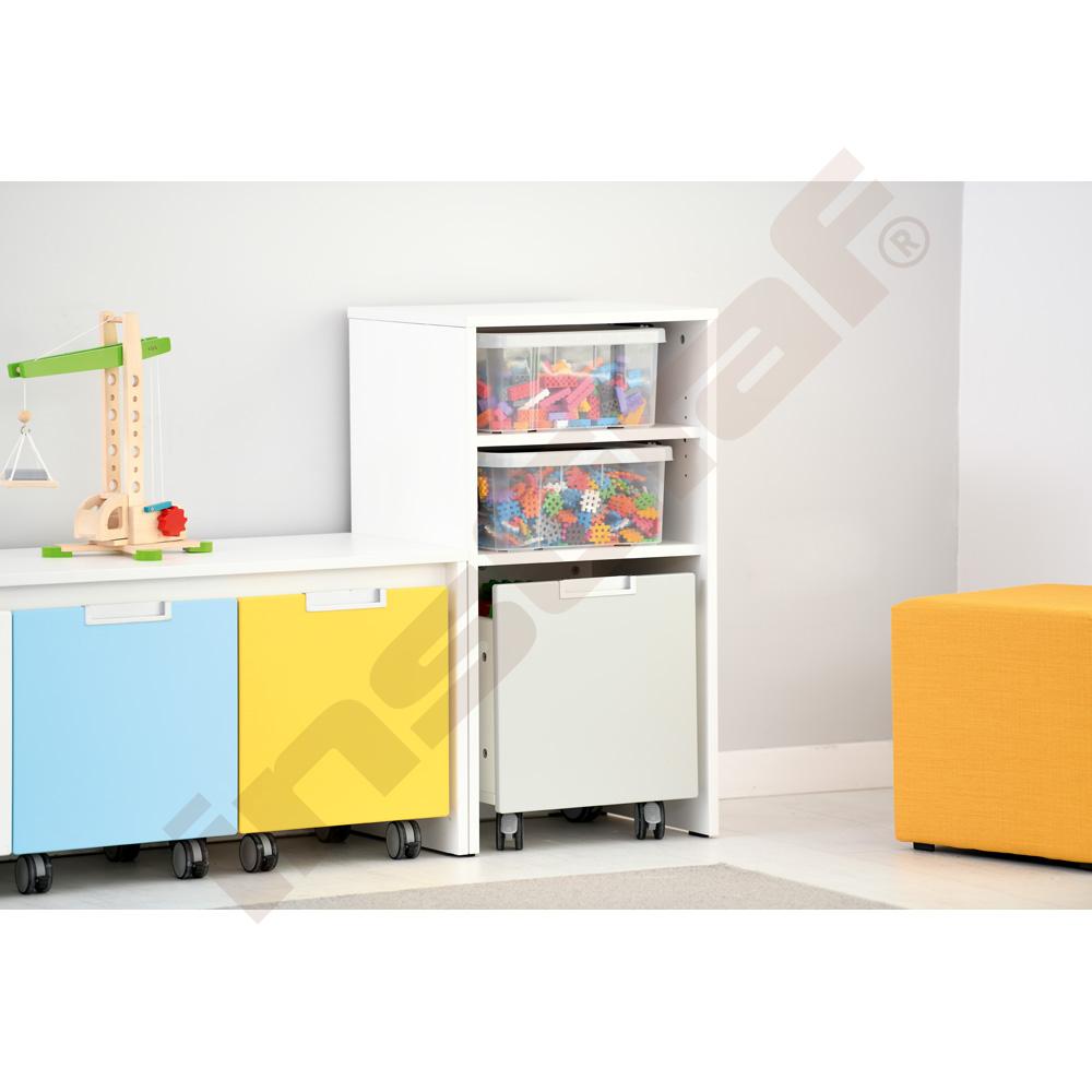 Skrinka Quadro s kockami vafle-oblátky - biela 