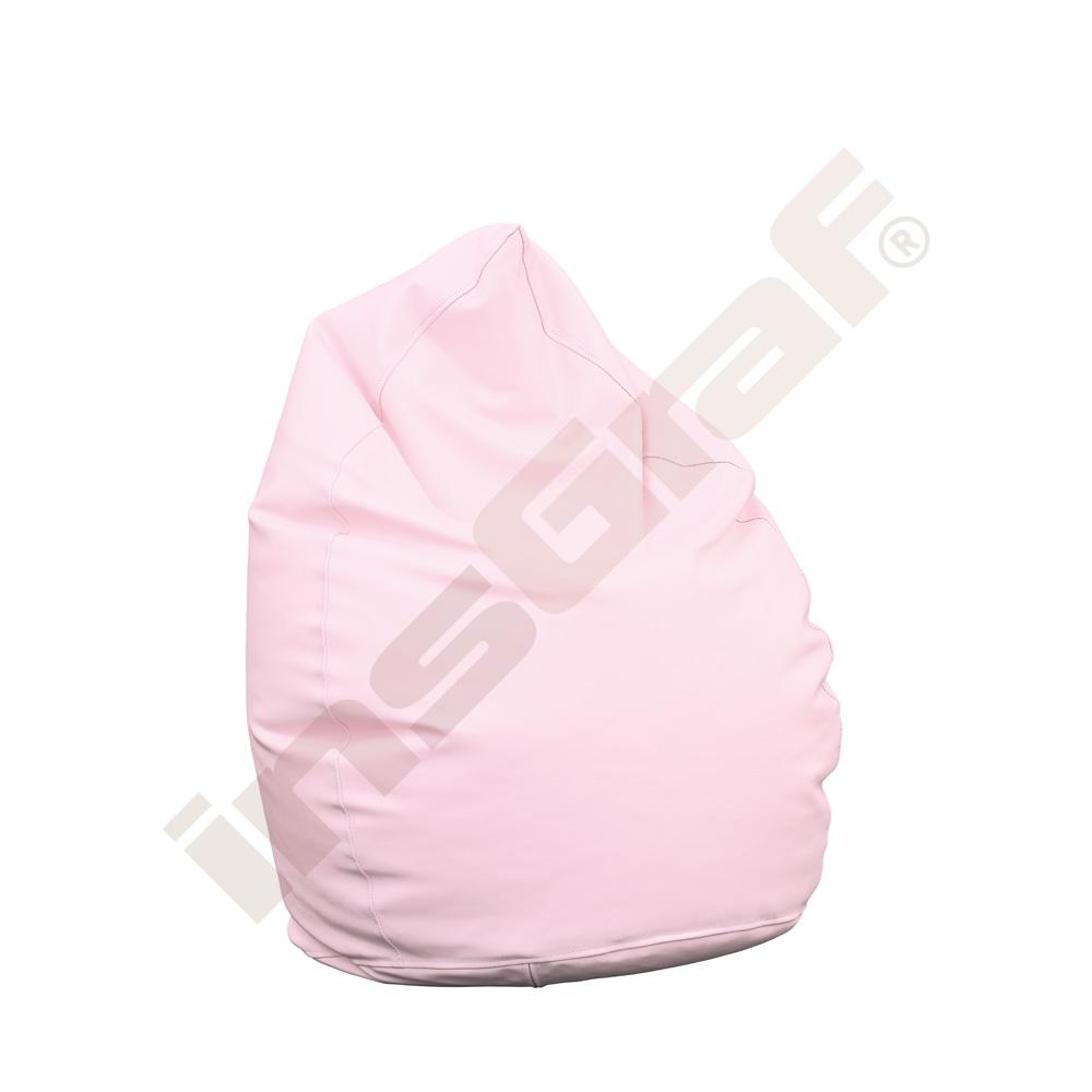 Mini sedací vak pastelově světle růžový