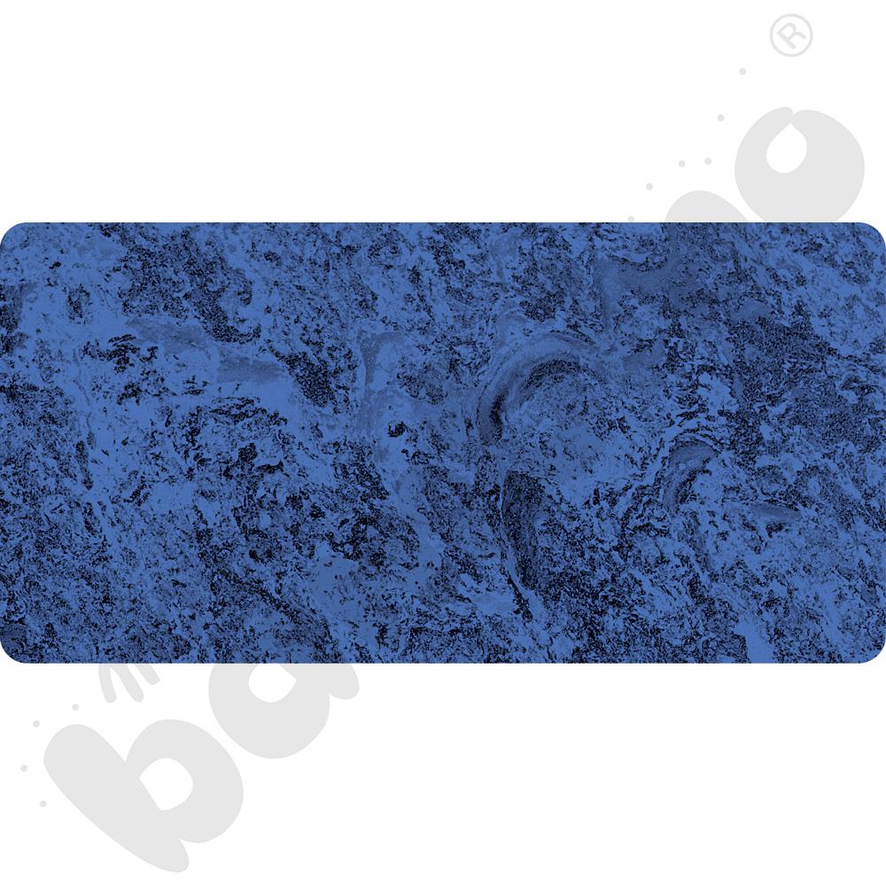 Cichy blat Plus prostokątny, 80 x 160 - niebieski