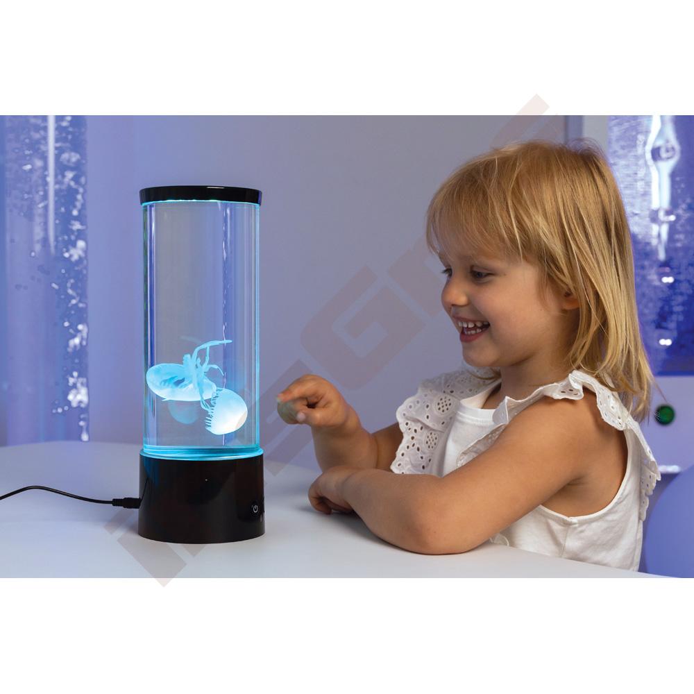 Relaxační lampa s medúzami L