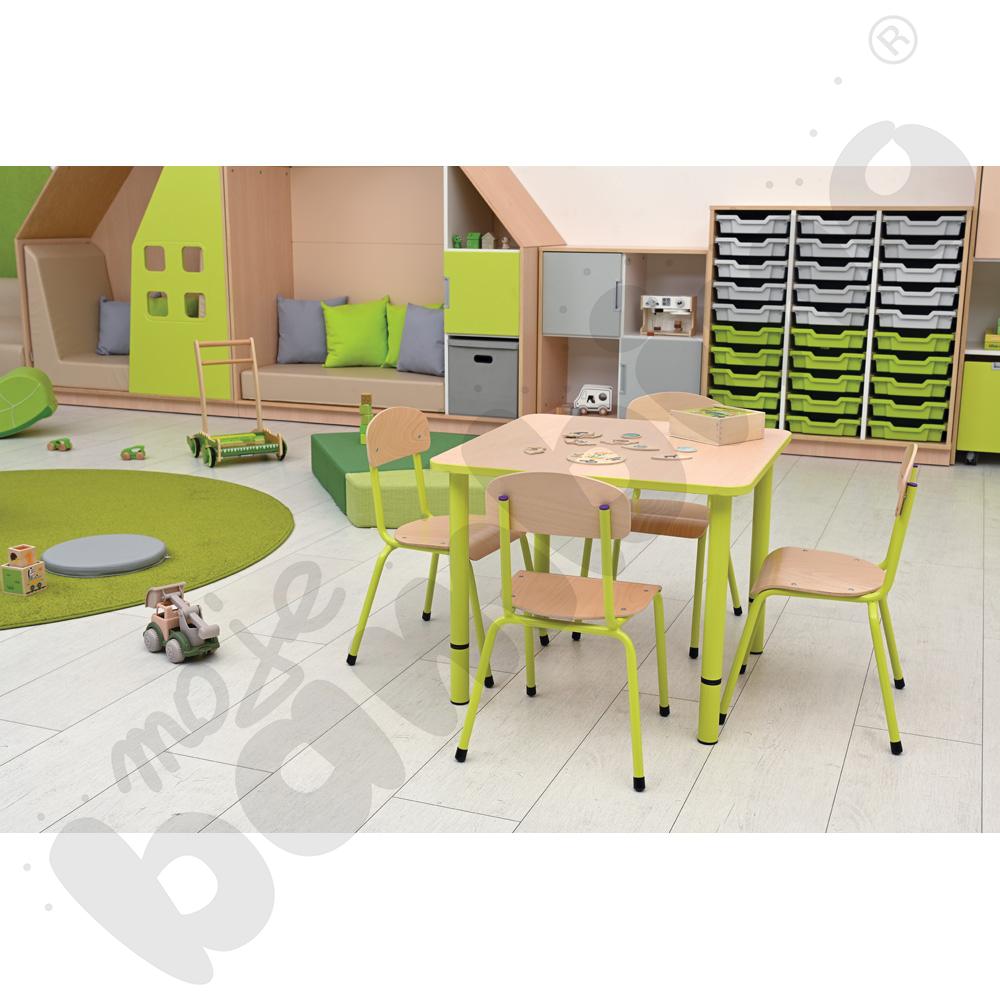 Blat Quadro klon jasny kwadratowy, limonkowe obrzeże