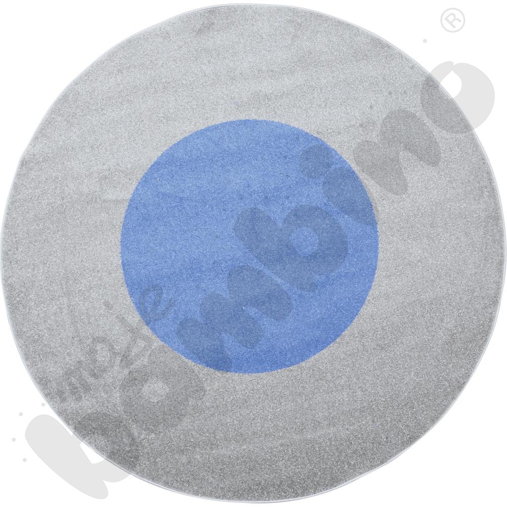 Dywan okrągły o śr. 2 m - szaro-niebieski