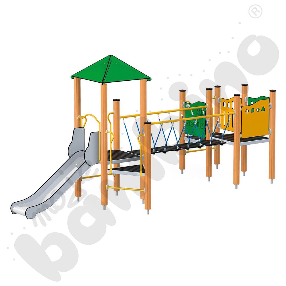 Orbis - wieża 13, drewniane słupy