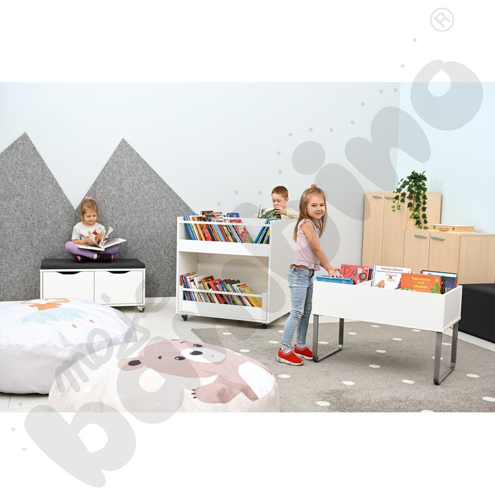 Biblioteczka stojąca Grande, wys. 55  - biała